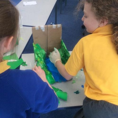 Our completed v-shaped valley models